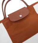 Longchamp Le Pliage Green Small Top-Handle Bag Brown