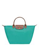 Longchamp Le Pliage Medium Shoulder Tote Bag Turquoise