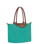 Longchamp Le Pliage Medium Shoulder Tote Bag Turquoise