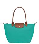 Longchamp Le Pliage Medium Shoulder Tote Bag Turquoise