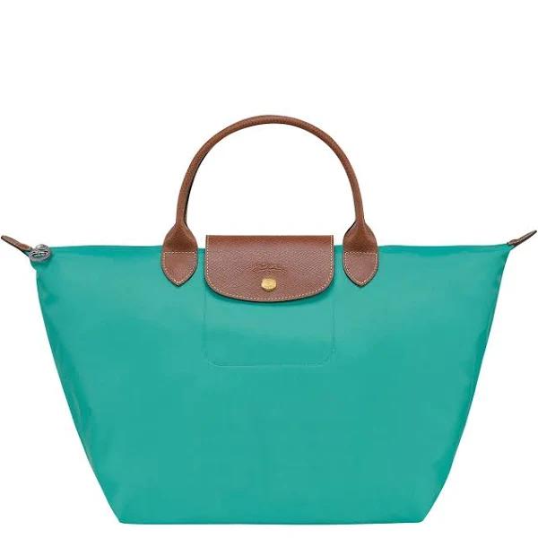 Longchamp Le Pliage Medium Shoulder Tote Bag Turquoise