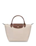 Longchamp `Le Pliage Original` Small Top Handle Bag Beige