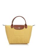 Longchamp `Le Pliage Original` Small Top Handle Bag Beige