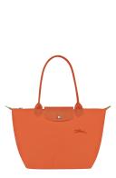 Longchamp Small Le Pliage Recycled Canvas Shoulder Tote Carrot