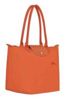 Longchamp Small Le Pliage Recycled Canvas Shoulder Tote Carrot