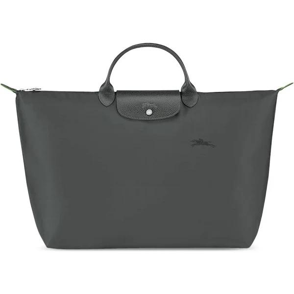 Longchamp Women's Large Le Pliage Green 18" Travel Bag Graphite