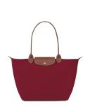 Longchamp Women's Large Le Pliage Shoulder Tote Red