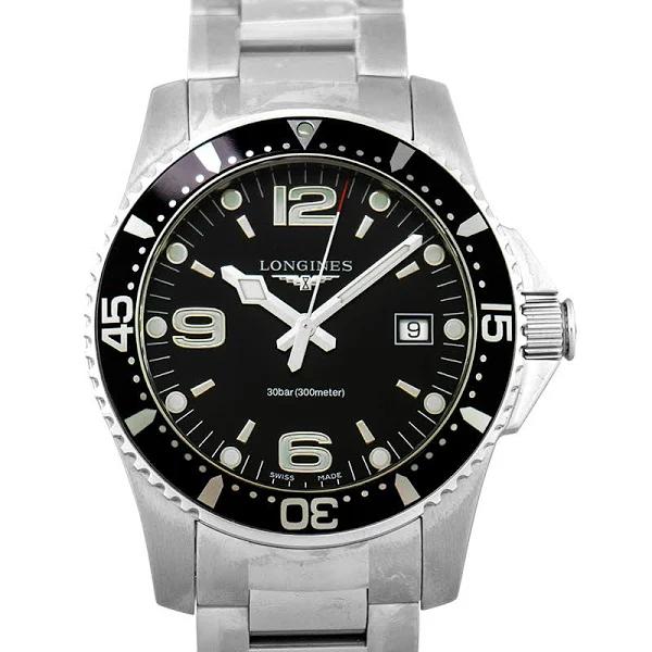 Longines HydroConquest Quartz Black Dial Men's Watch L37404566