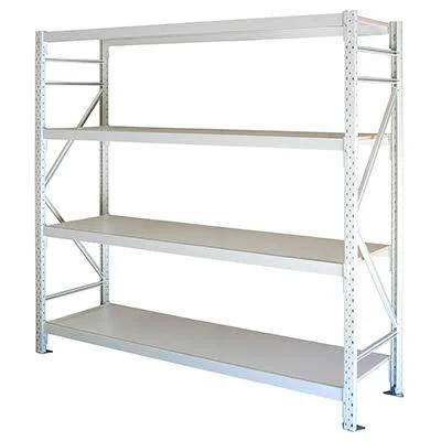 Longspan Shelving, Complete Bay, 4 Shelves, 3000H x 900L x 800D mm, 815kg Load Capacity