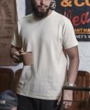 Loopwheel Ringspun Cotton Tubular Athletic T-Shirt- Apricot | Bronson Apricot / S
