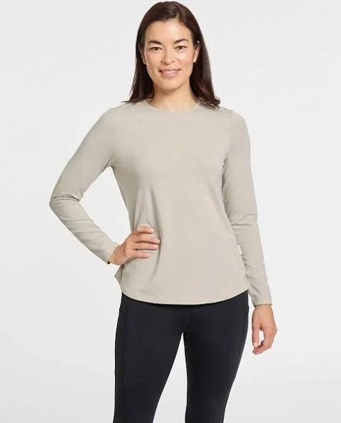 Loose Fit Long Sleeve Swing Top For Women | UPF 50+ Sensitive Collection Beige