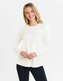 Loose Fit Long Sleeve Swing Top For Women | UPF 50+ Sensitive Collection Cream