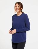 Loose Fit Long Sleeve Swing Top For Women | UPF 50+ Sensitive Collection Navy