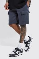 Loose Fit Mid Length Multi Pocket Cargo Short