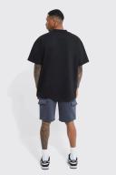 Loose Fit Mid Length Multi Pocket Cargo Short
