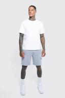 Loose Slanted Cargo Jersey Short