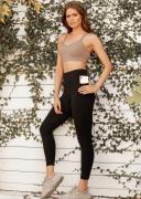 Lorna Jane Amy Phone Pocket Ankle Biter Leggings - Black M