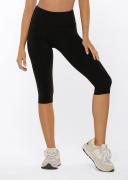 Lorna Jane Womens Amy Phone Pocket 3/4 Tech Leggings Black / 2XL
