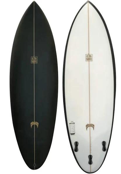 Lost Surfboard Retro Tripper Surfboard w/ Spray - 5'6" x 19 1/2" x 2 3/8" - 28.7L FCS2 - Black