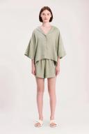 Lounge Linen Short Olive L