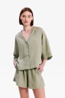 Lounge Linen Short Olive L