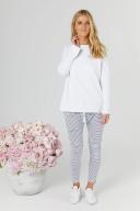 Lounge Pant Stripe - Maternity Pants - LEGOE. 2 / White/Navy Stripe