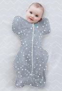 Love to Dream 0.2 Tog Swaddle Up Lite Grey