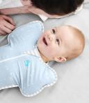 Love to Dream 0.2 Tog Swaddle Up Lite Grey