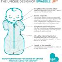 Love to Dream Swaddle Up, Gray, Medium, 13-18.5 lbs, Dramatically Bett