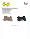 Loving Pets Bella Spill-Proof Dog Mat - Tan - Small