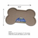 Loving Pets Bella Spill-Proof Dog Mat - Tan - Small