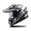 LS2 Explorer Hpfc Alter Matt Black White Helmet XXL