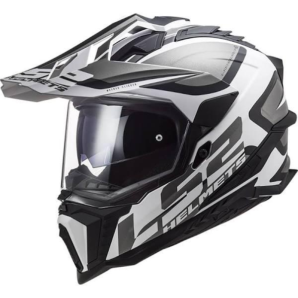 LS2 Explorer Hpfc Alter Matt Black White Helmet XXL