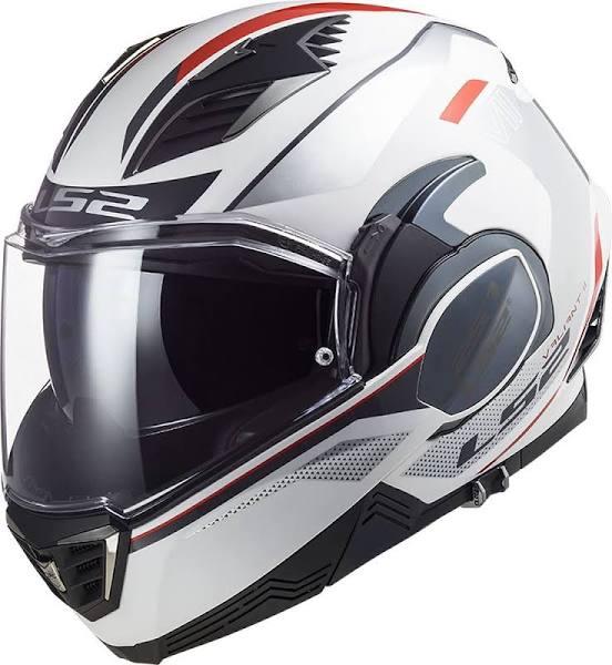 LS2 FF900 Valiant II Hub Helmet, white-silver, Size S