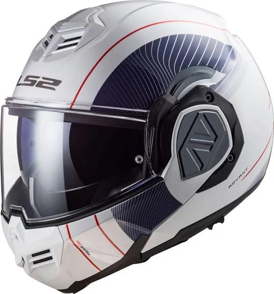 LS2 FF906 Advant Cooper Helmet, white-blue, Size L