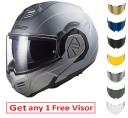 LS2 FF906 Advant Special Modular Helmet Silver 3XL