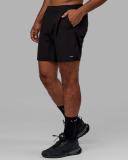 LSKD Mens Intensity 7" Performance Short - Black Black L