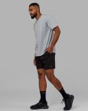 LSKD Mens Intensity 7" Performance Short - Black Black L