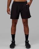 LSKD Mens Intensity 7" Performance Short - Black Black XL