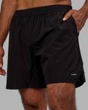 LSKD Mens Intensity 7" Performance Short - Black Black XL