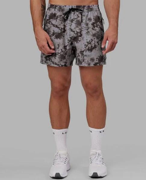 LSKD Mens Rep 5" Performance Short - Asphalt Tie Dye Asphalt Tie Dye L
