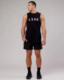 LSKD Mens Rep 5" Performance Short - Black Black XS