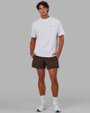 LSKD Mens Rep 5" Performance Short - Dark Chocolate Dark Chocolate 3XL