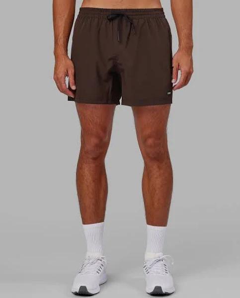 LSKD Mens Rep 5" Performance Short - Dark Chocolate Dark Chocolate 3XL