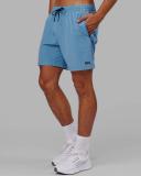 LSKD Mens Rep 7" Performance Short - Azure Blue Azure Blue 3XL