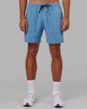 LSKD Mens Rep 7" Performance Short - Azure Blue Azure Blue M
