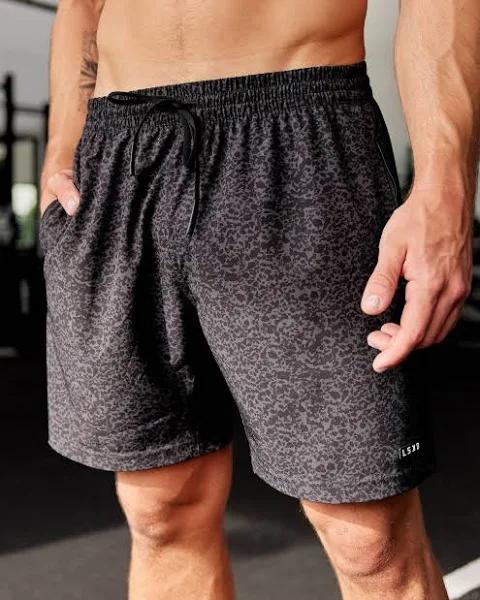 LSKD Mens Rep 7" Performance Short - Black Etching Black Etching 3XL