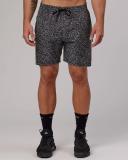 LSKD Mens Rep 7" Performance Short - Black Spotty Black Spotty L