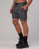 LSKD Mens Rep 7" Performance Short - Black Spotty Black Spotty L
