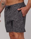 LSKD Mens Rep 7" Performance Short - Black Spotty Black Spotty L